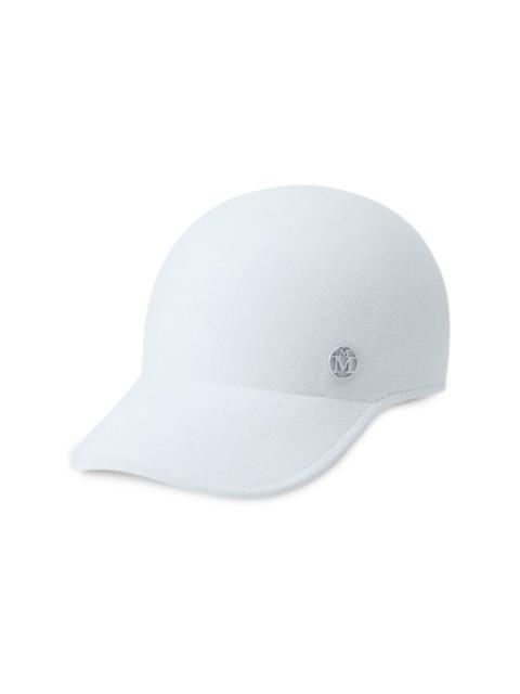 Tiger appliqué-logo baseball cap