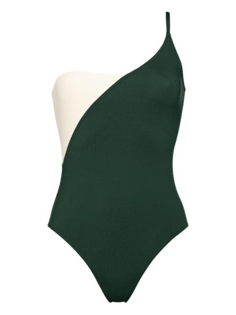 Tandem one-piece swimsuit