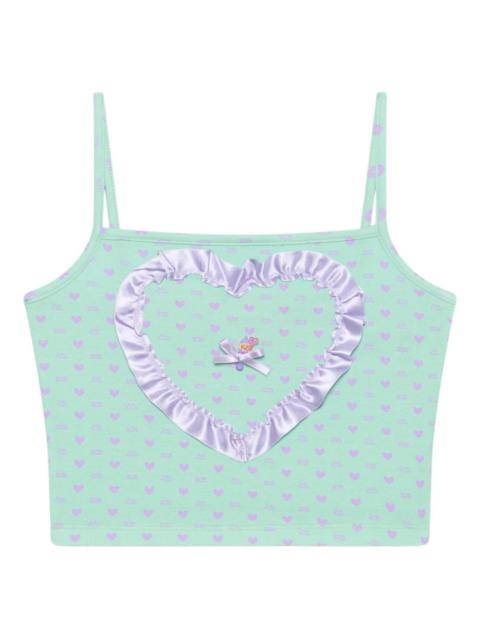Polly Pocket heart-print top