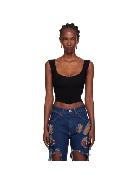 Black Sole Bodice Top