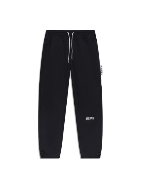 Li-Ning BadFive Embroidered Logo Straight Pants 'Black' AYKT053-2