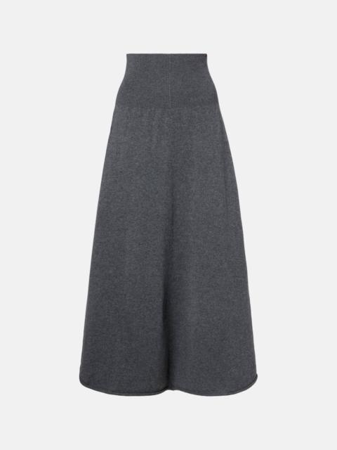 N°388 Ease cashmere-blend maxi skirt