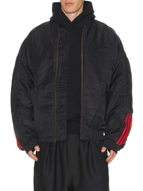 x Willy Chavarria Satin Bomber Jacket