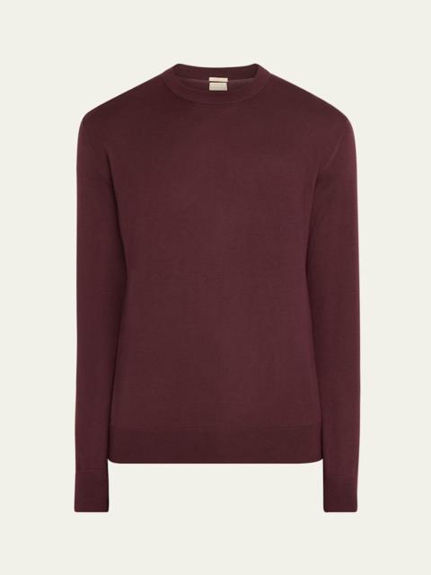 Men's Cashmere Stocking Stitch Crewneck Sweater