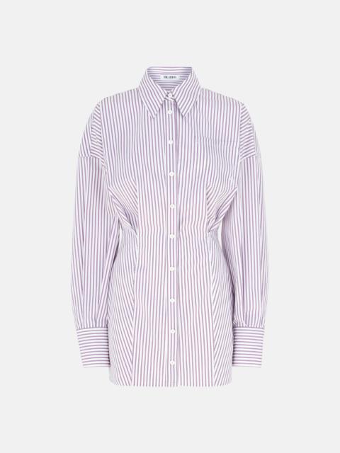 WHITE AND PURPLE MINI DRESS