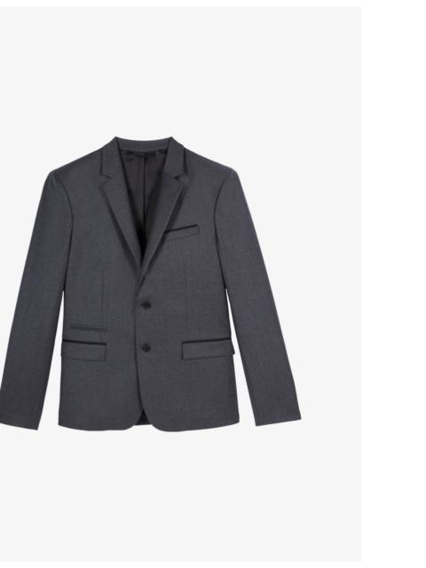 Single-breasted wool blazer