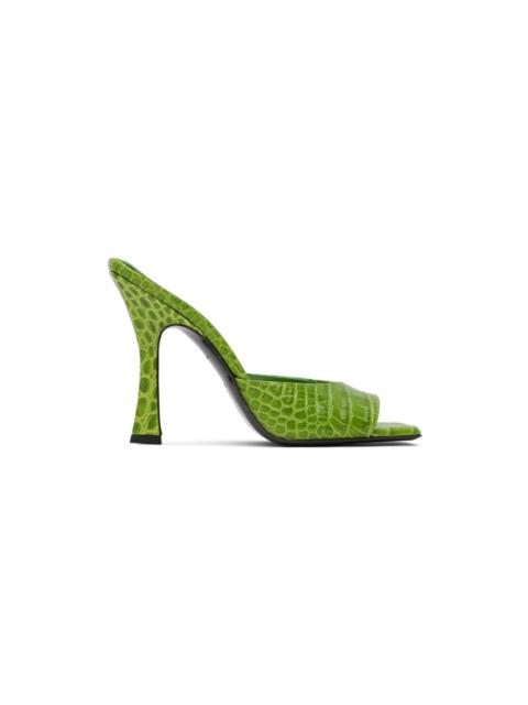 Green Anais Heeled Sandals