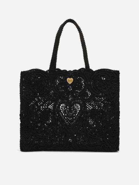 Large cordonetto lace Beatrice bag
