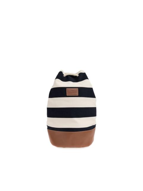 striped rope backpack