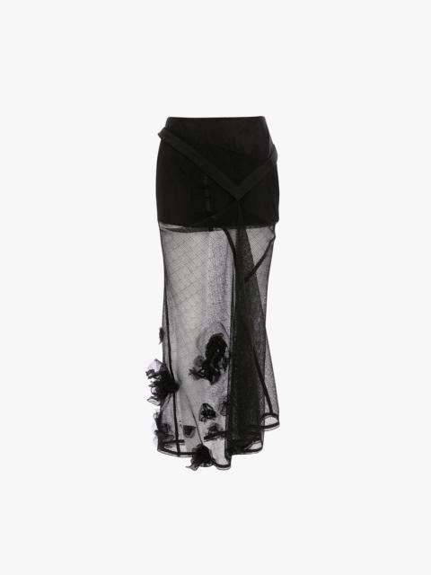 Basque Midi Skirt In Black
