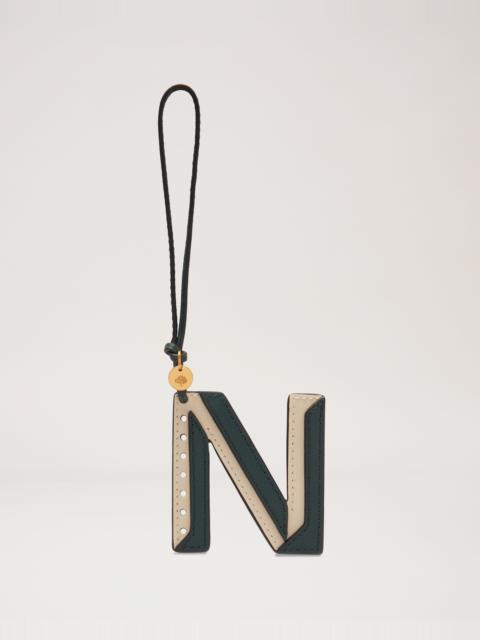 Bi-Colour Leather Keyring- N
Mulberry Green & Chalk Silky Calf