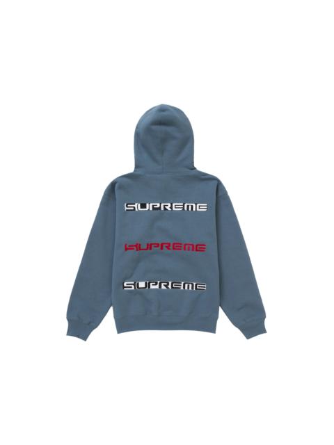 Supreme AOI Stacked Hooded Sweatshirt Slate