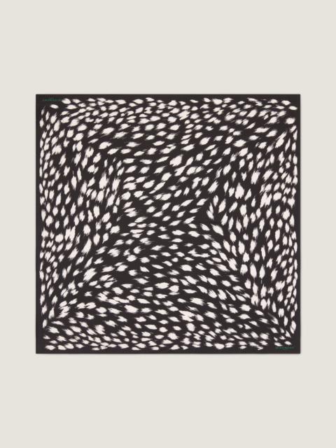 SQUARE IN SILK WITH ANIMAL PRINT