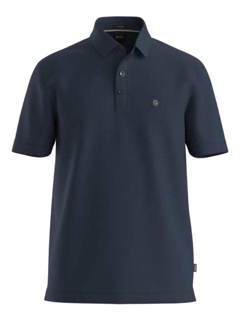 logo-patch cotton polo shirt