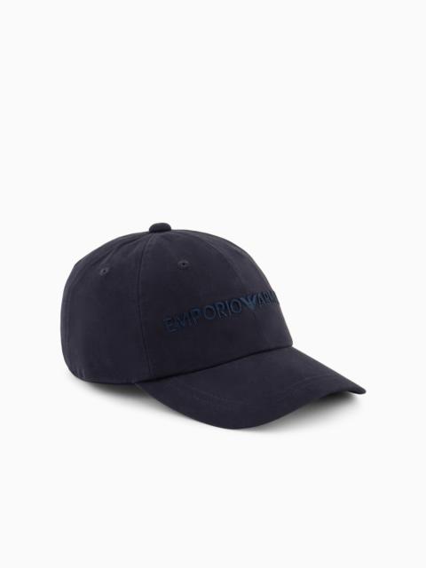 BASEBALL CAP WITH EMPORIO ARMANI EMBROIDERY