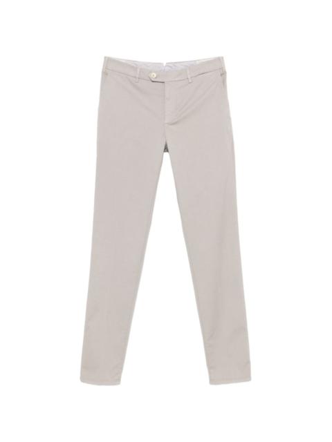 button presed-crease trousers