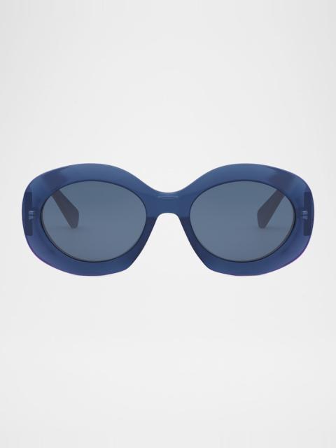 Triomphe Round Acetate Sunglasses