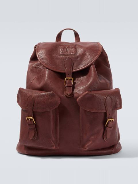 Leather backpack