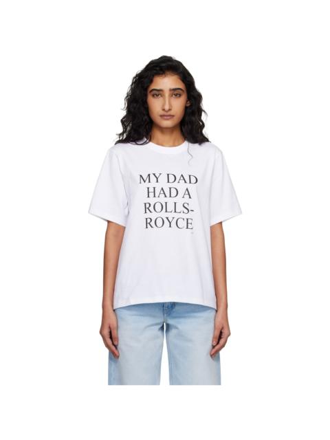 White 'My Dad Had A Rolls-Royce' T-shirt