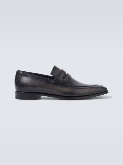 Andy Démesure leather penny loafers