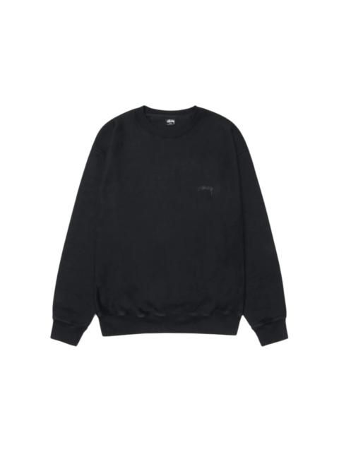 Stussy Smooth Stock Pigment Dyed Crew Black