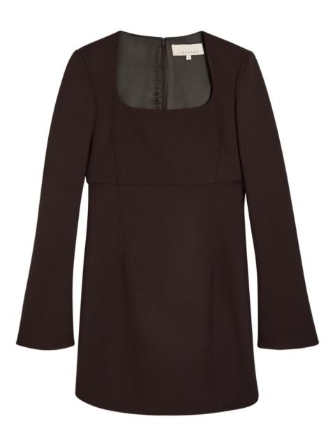 Judy square-neck flared mini dress