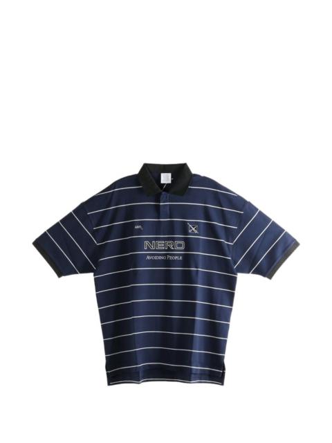 striped polo shirt
