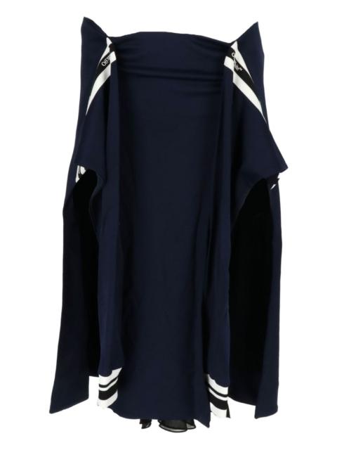 logo-detail midi skirt