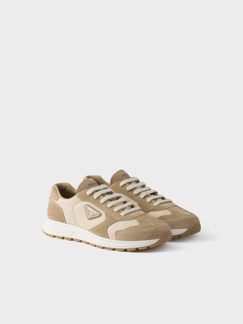 Prax suede and Re-Nylon sneakers