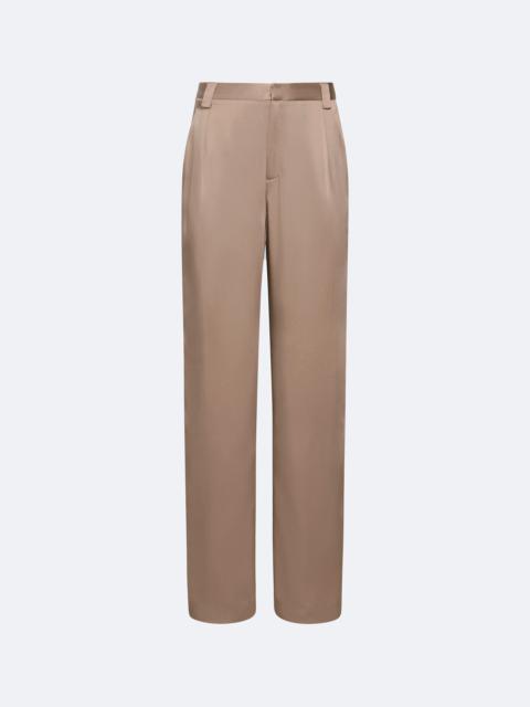 Satin Relaxed Pleated Pant