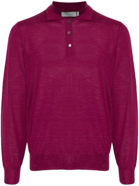 merino wool polo top