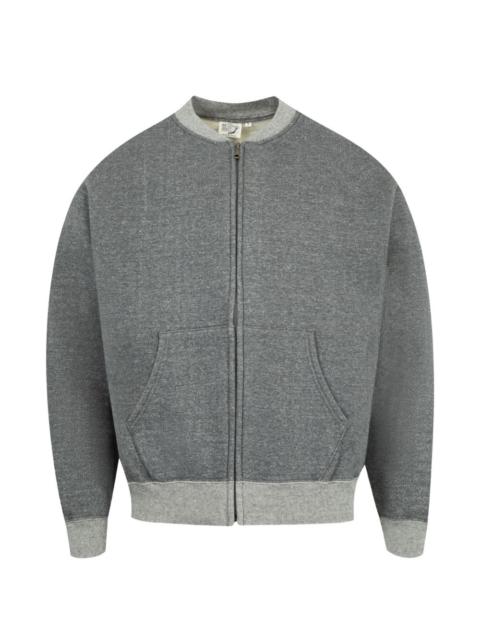 front-zip sweatshirt