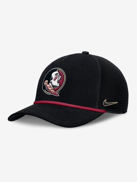 Florida State Primetime Rise Men's Nike College Trucker Adjustable Hat