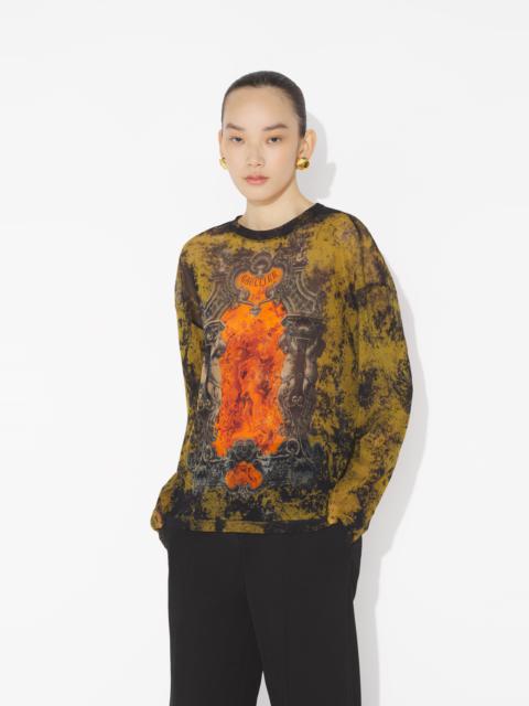 THE OVERSIZED KHAKI MÉDAILLON TOP