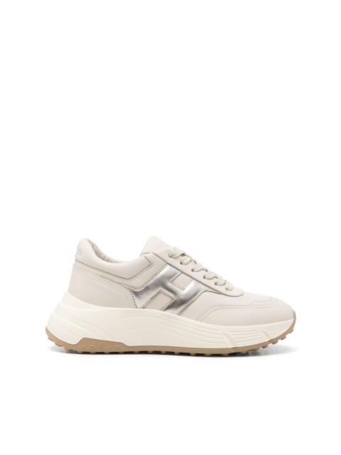 Hi-Fi leather sneakers