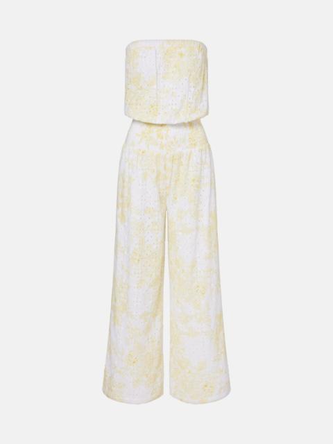 Naomi broderie anglaise cotton jumpsuit