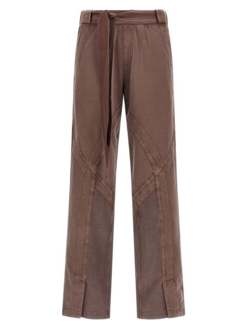 Front split pants