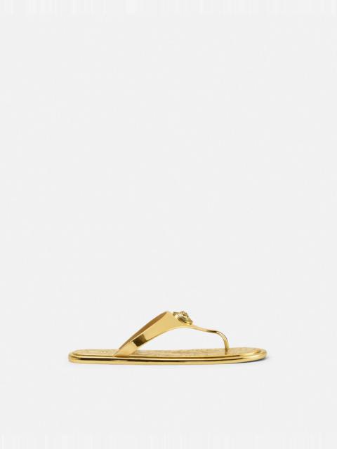 Alia Metallic Flat Sandals