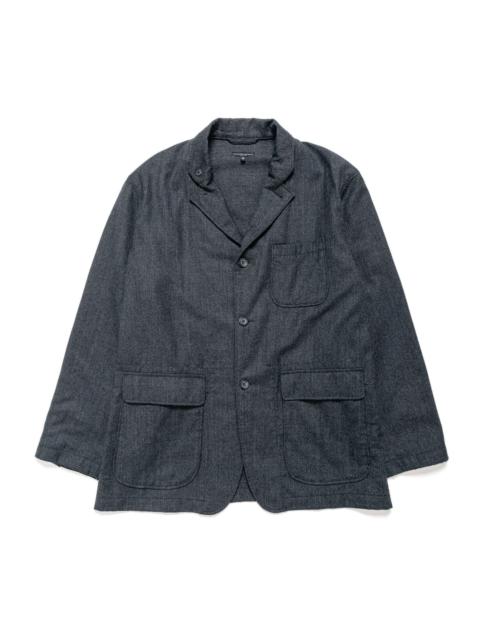 Loiter Jacket Charcoal High Count Worsted Wool