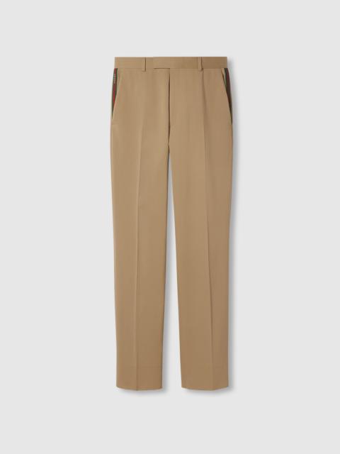 Cotton gabardine pant with Web
