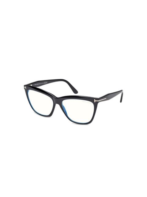 cat-eye frame glasses