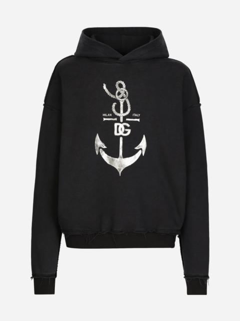 Hoodie with Marina print