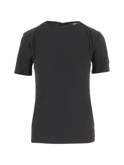 short-sleeve button T-shirt