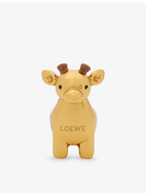 Loewe x Paula's Ibiza Giraffe Dice Enamelled Brass Charm
