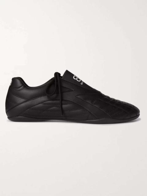 Zen Logo-Print Faux Leather Sneakers