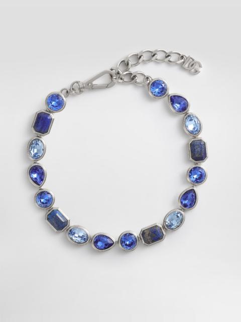 Necklace with rhinestones