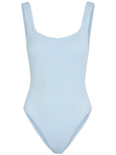Hunza G Square-neck Crinkle Swimsuit