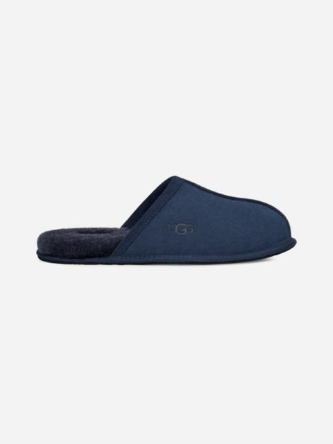 ® Men's Scuff Sheepskin Backless Slipper in Deep Ocean