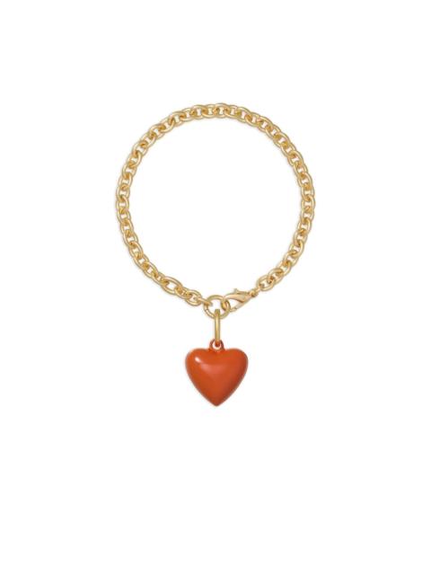 The Mini Puffy heart-charm bracelet
