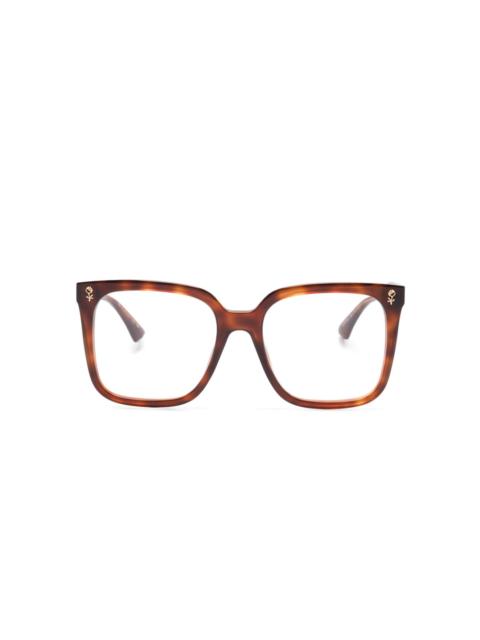 square-frame glasses